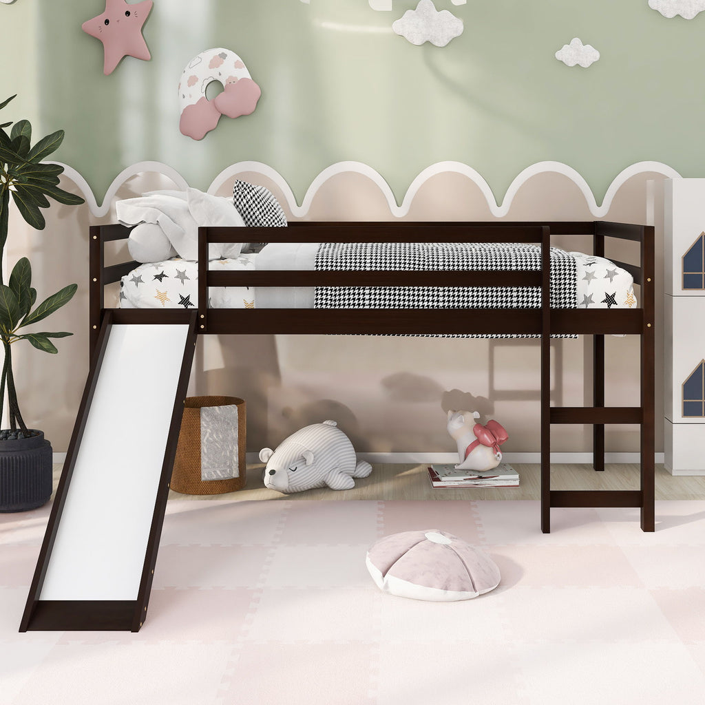 Loft Bed With Slide, Multifunctional Design