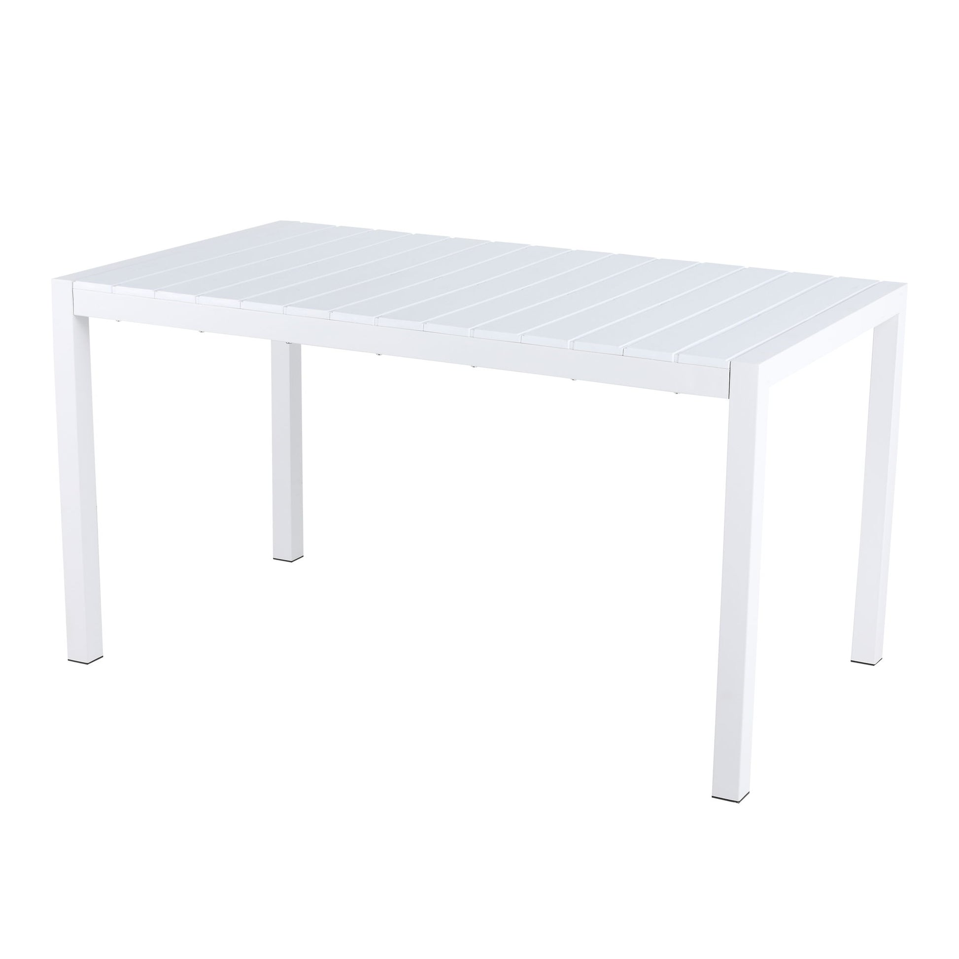 Modern Long Table, UV Resistant And Rust Proof - Snow White