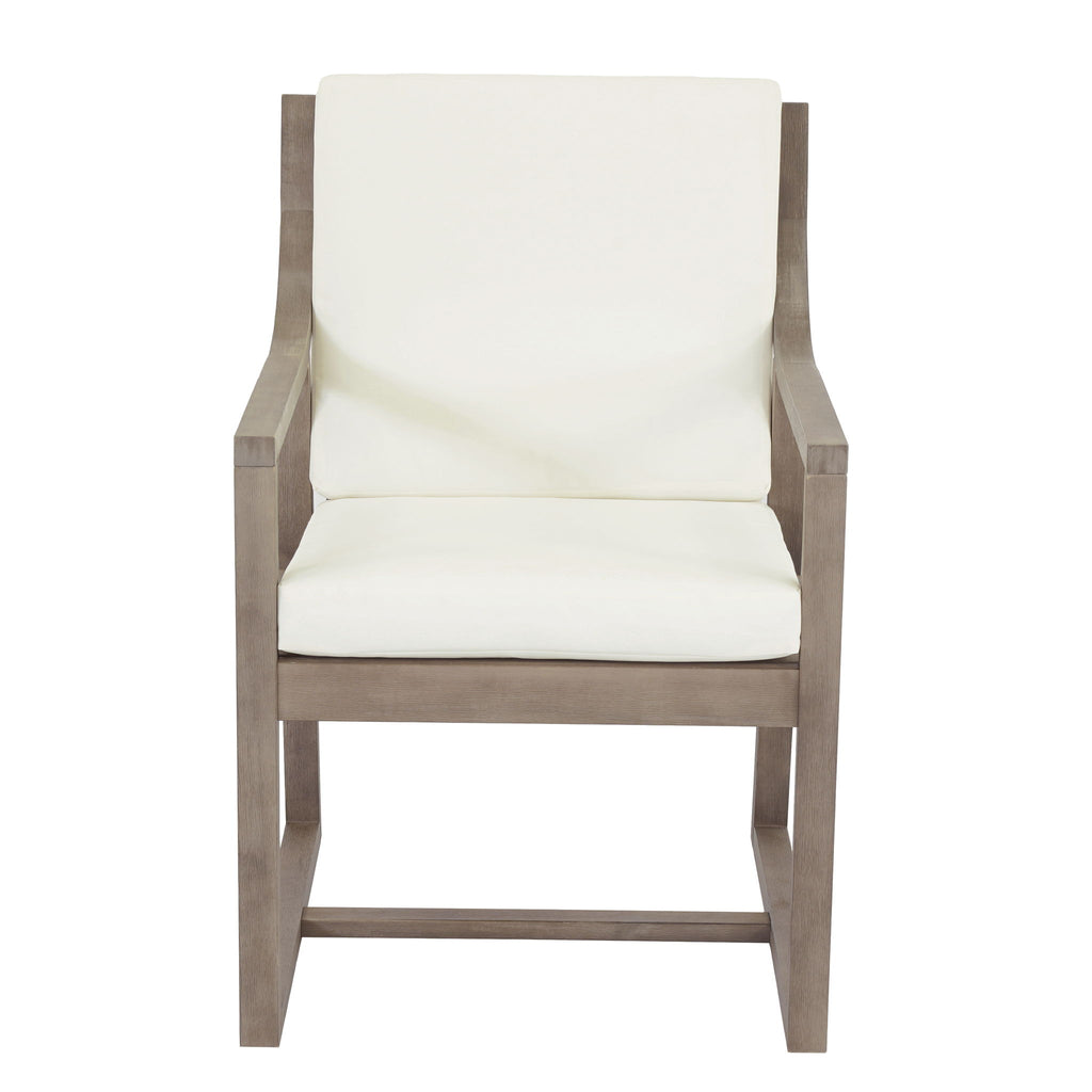 Outdoor Chair Set With Frame And Cushion For Patio - Brown