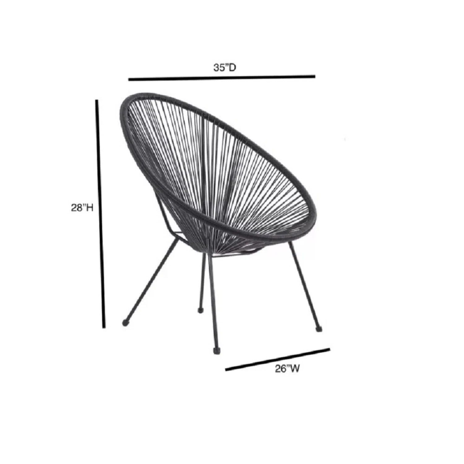 Outdoor Conversation Set With Ergonomic Lounge Chairs And Tempered Glass Table
