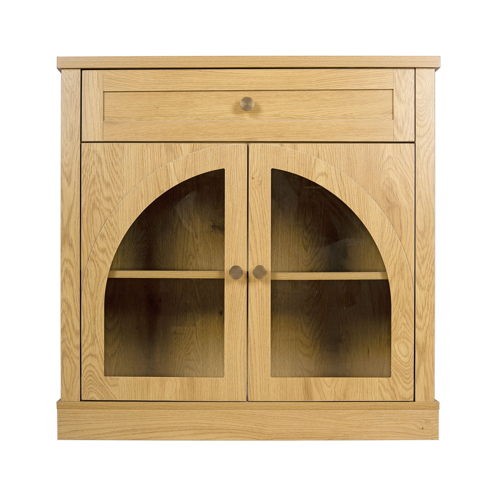 Modern Sideboard Cabinet With 1 Drawer And 2 Arched Doors