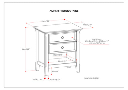 Amherst - Bedside Table