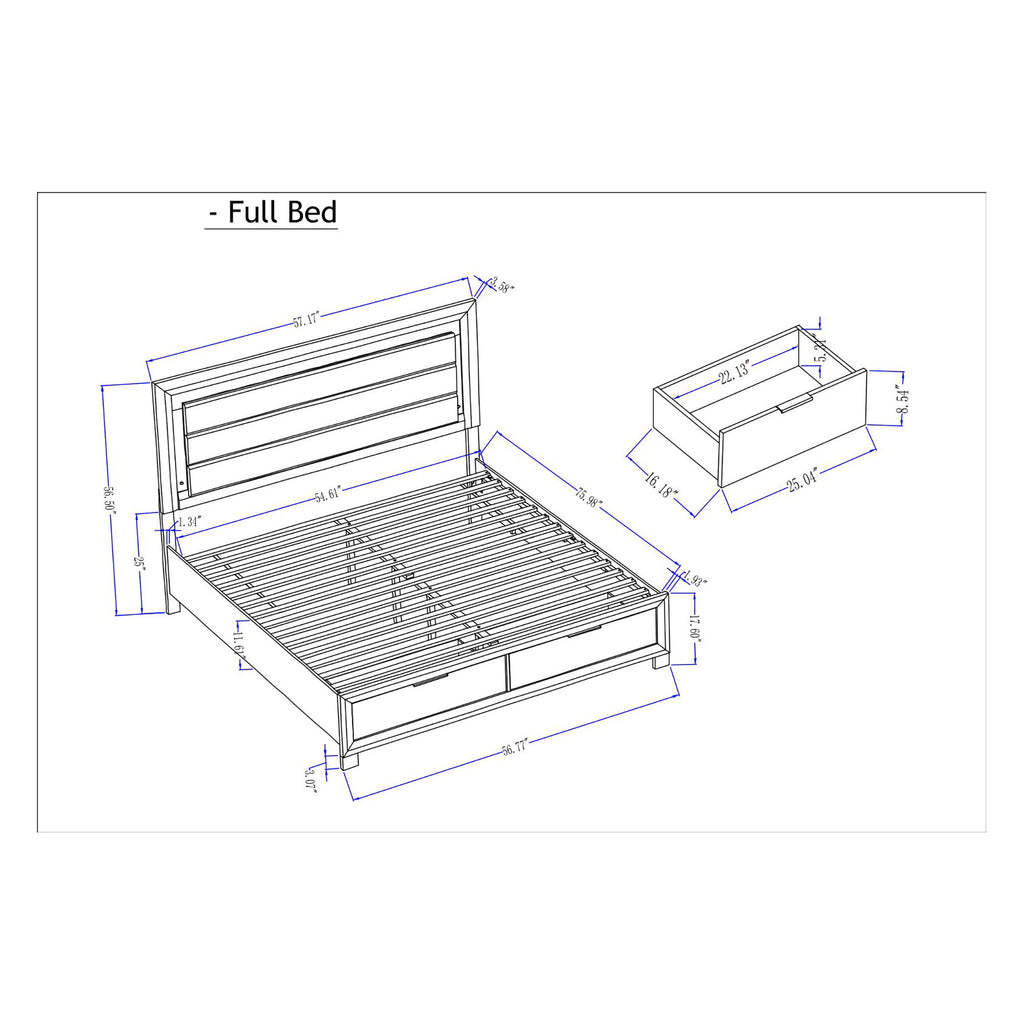 Cllisie - Bed With Padded Headboard