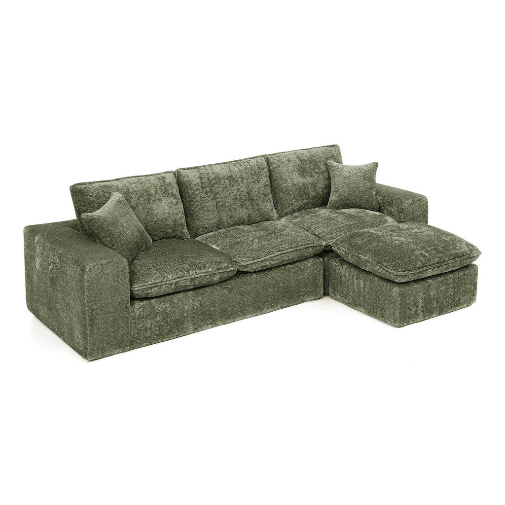 Sectional Sofa With Moveable Ottoman