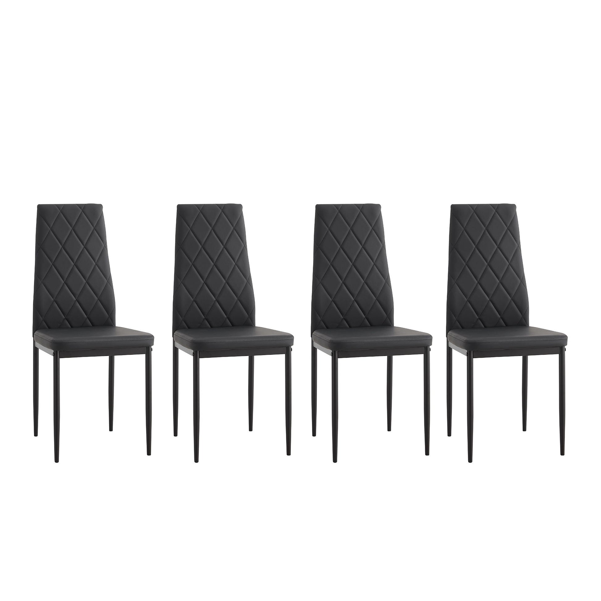 Modern Dining Chair With Diamond Design