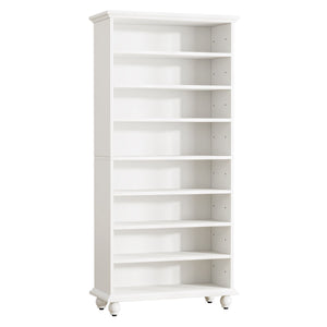 8 Tier Led Illuminated Shoe Cabinet With Adjustable Shelves, Storage Rack For 26 Pairs - White