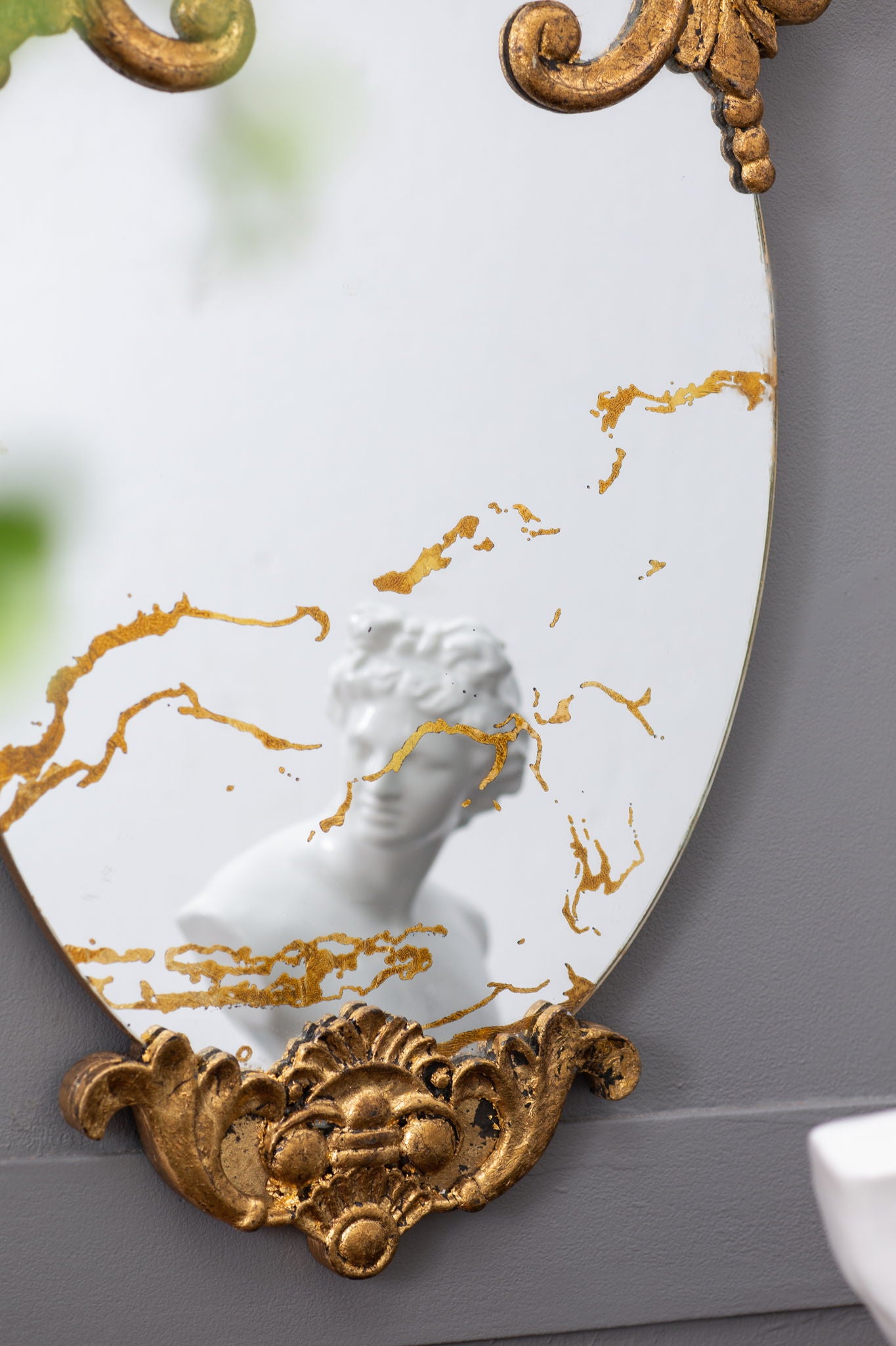 Decorative Oval Wall Mirror, Accent Mirror For Living Room, Entryway, Bedroom