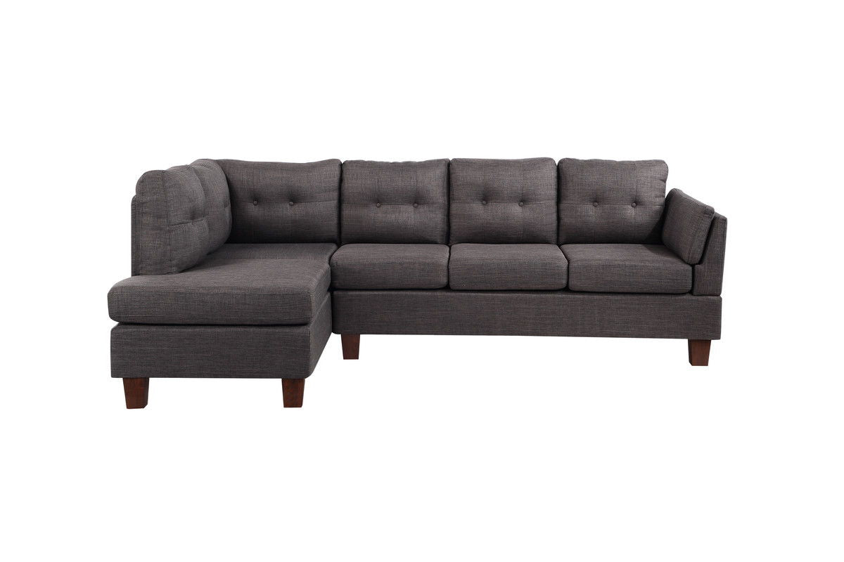 Dalia - Linen Modern Sectional Sofa With Chaise