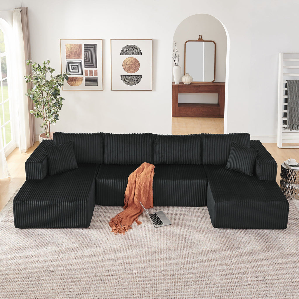 U - Shaped Modular Sectional Sofa For Living Room
