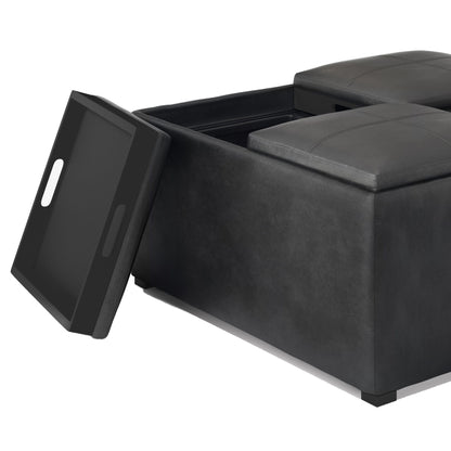 Avalon - Square Coffee Table Storage Ottoman