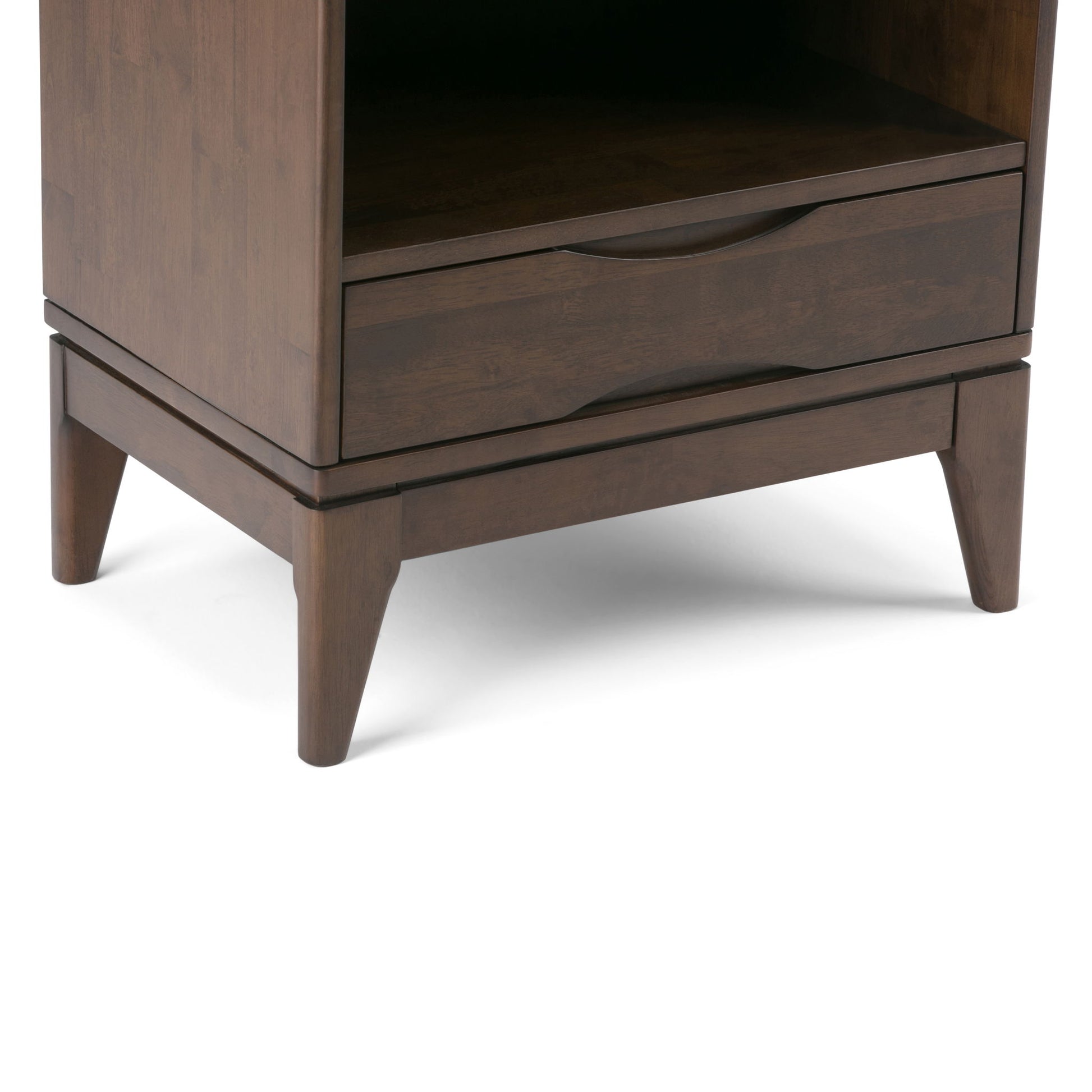 Harper - Bookcase With Storage - Walnut Brown