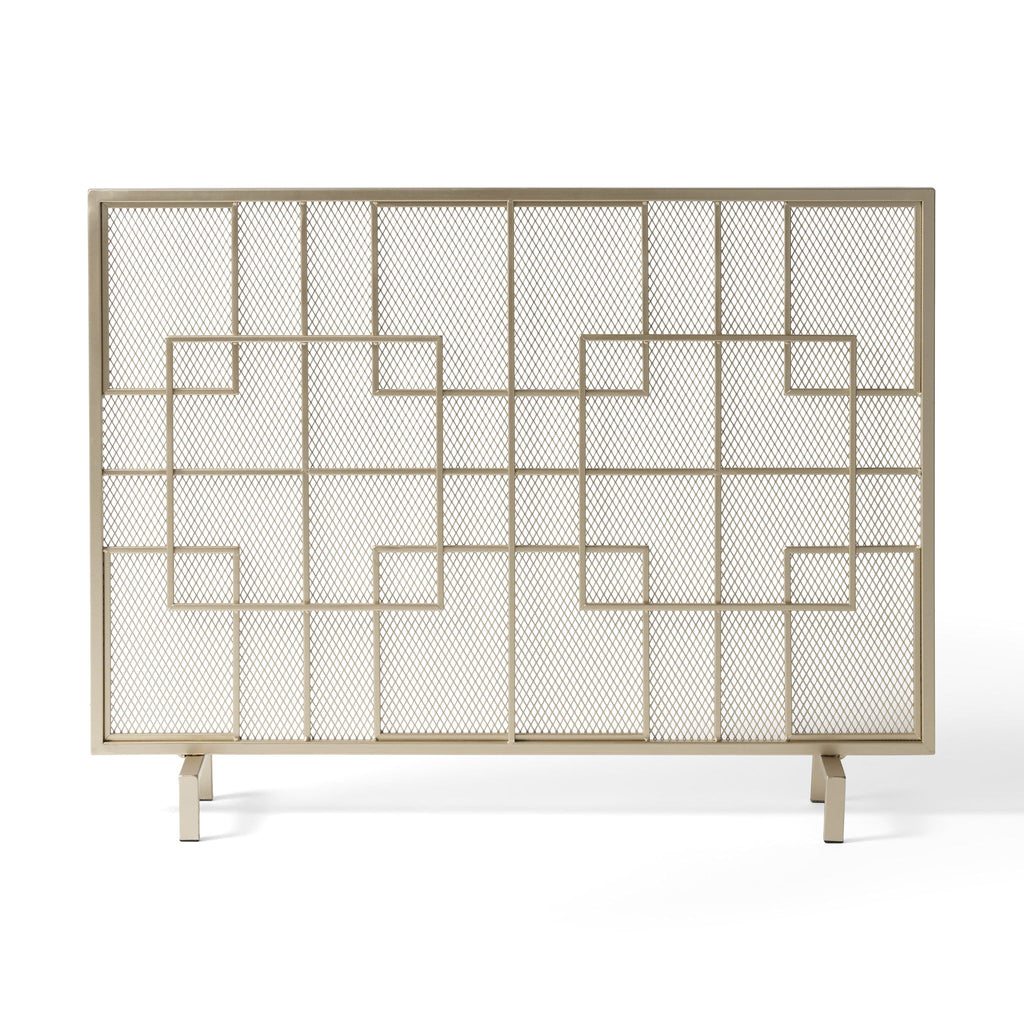 Dorothy - Modern Single Panel Iron Fire Screen