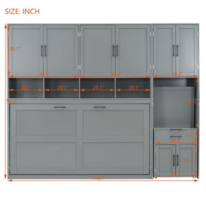 Murphy Wall Bed With Closet, Drawers & Desk