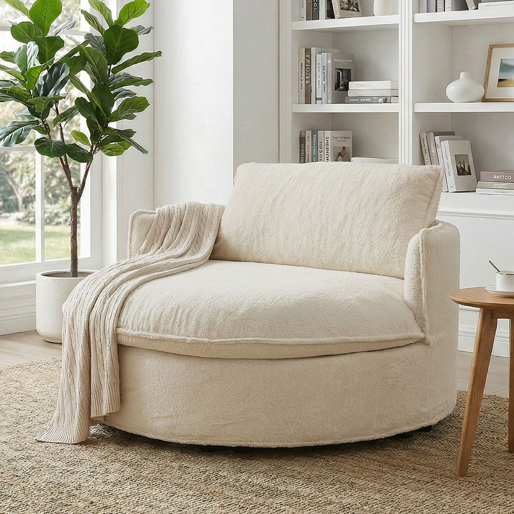 Round Lounge Sofa Chair For Living Room