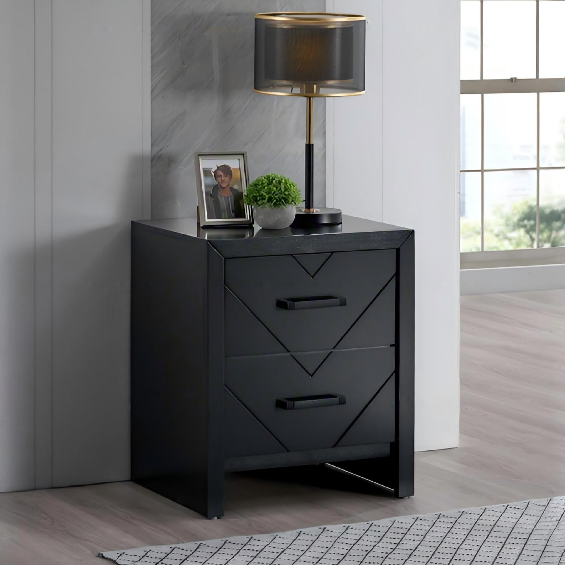 Morris - 2 Drawers Nightstand