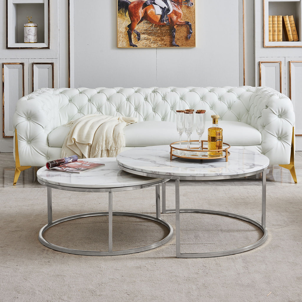 2 Piece Nesting Coffee Table Set For Living Room