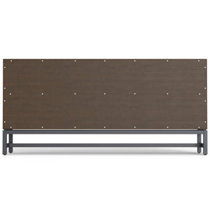 Banting - Low Wide Bookcase - Walnut Brown
