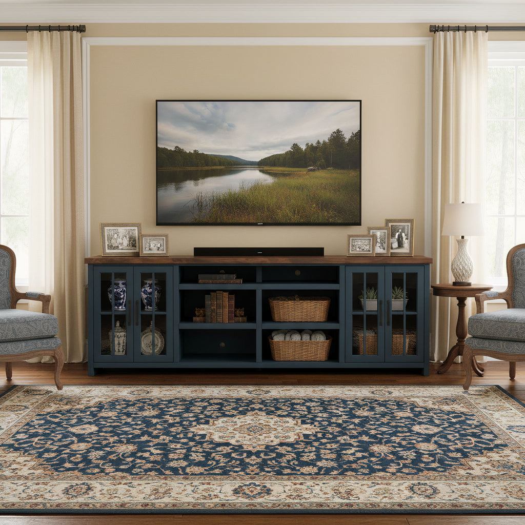 TV Stand Console & Cable Management