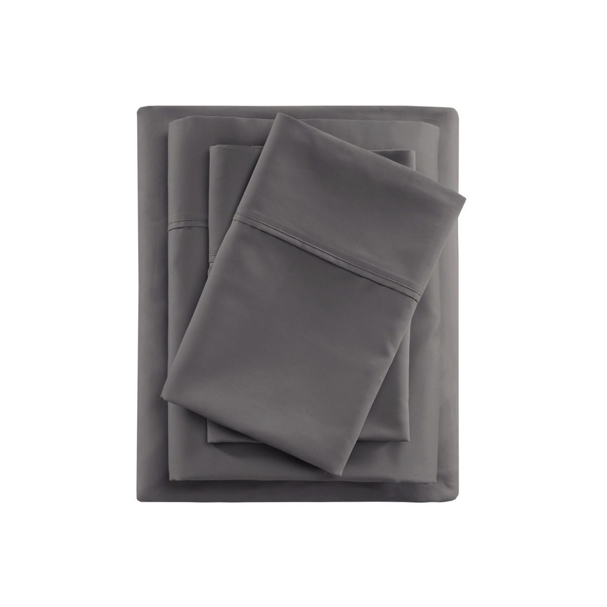 600 Thread Count - Cooling Cotton Blend 4 Piece Sheet Set - Charcoal