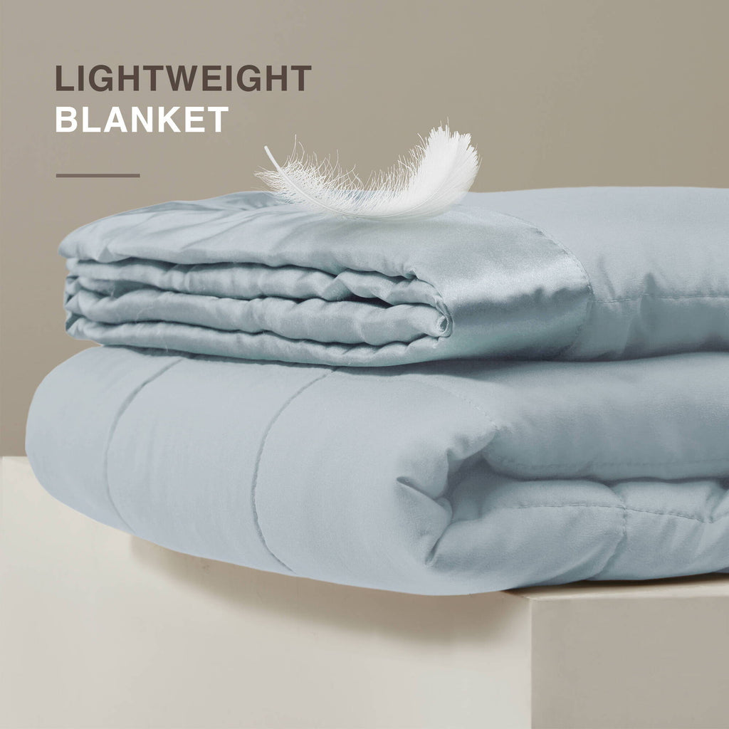 Windom - King All Season Hypoallergenic Blanket With 3M Scotchgard - Blue