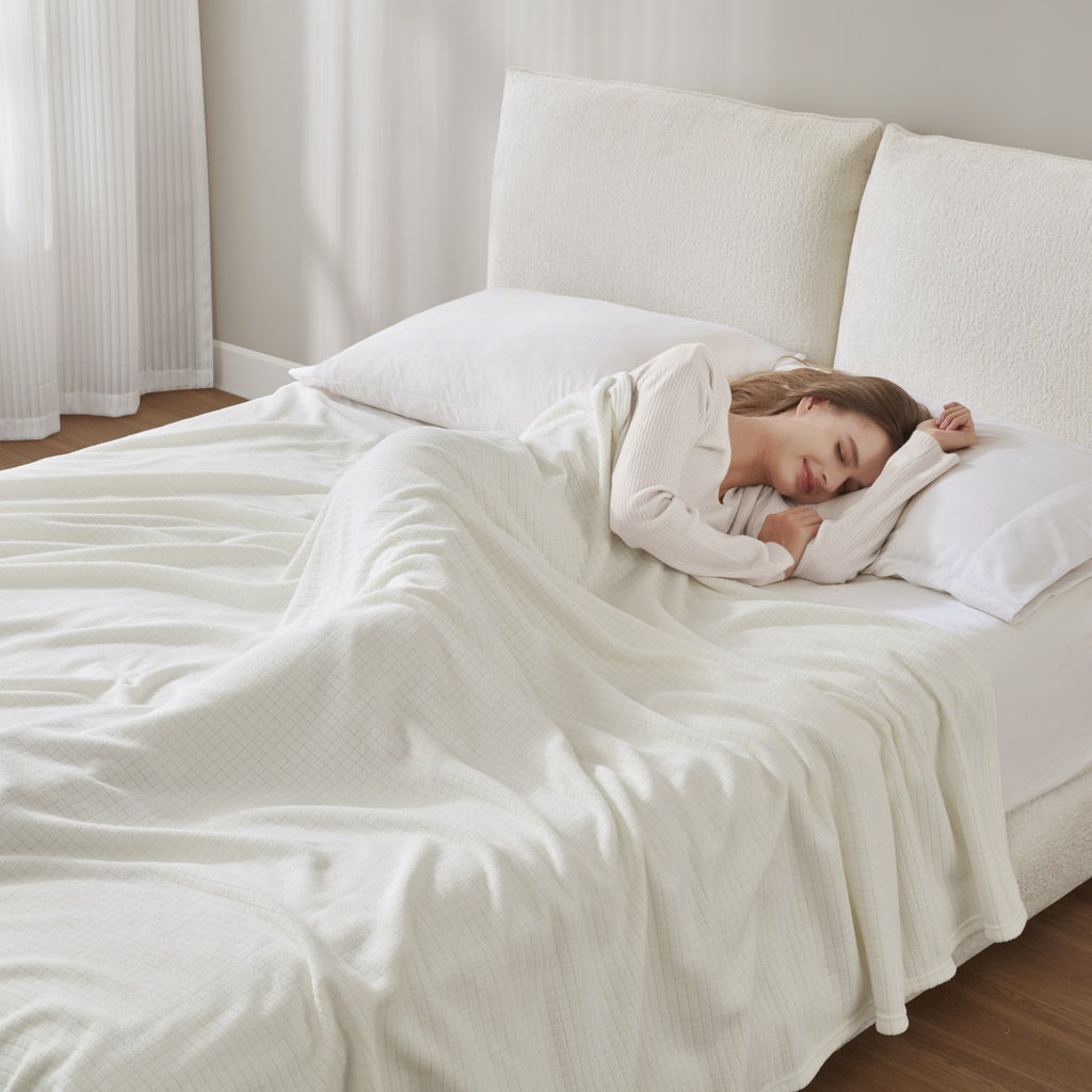Microfleece - Twin Blanket - Ivory