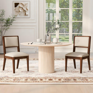 Compact Dining Side Chairs (Set of 2) - Walnut