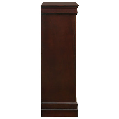 Louis Philippe - 5-Drawer Chest (Sturdy) - Cherry