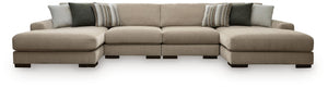 Linenhause - 4-Piece Double Chaise Sectional - Dune