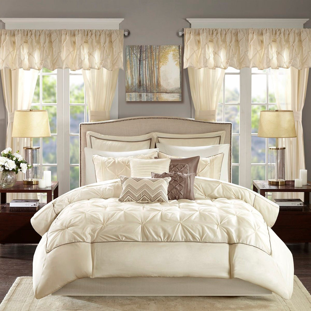 Joella - King 24 Piece Room In A Bag - Ivory