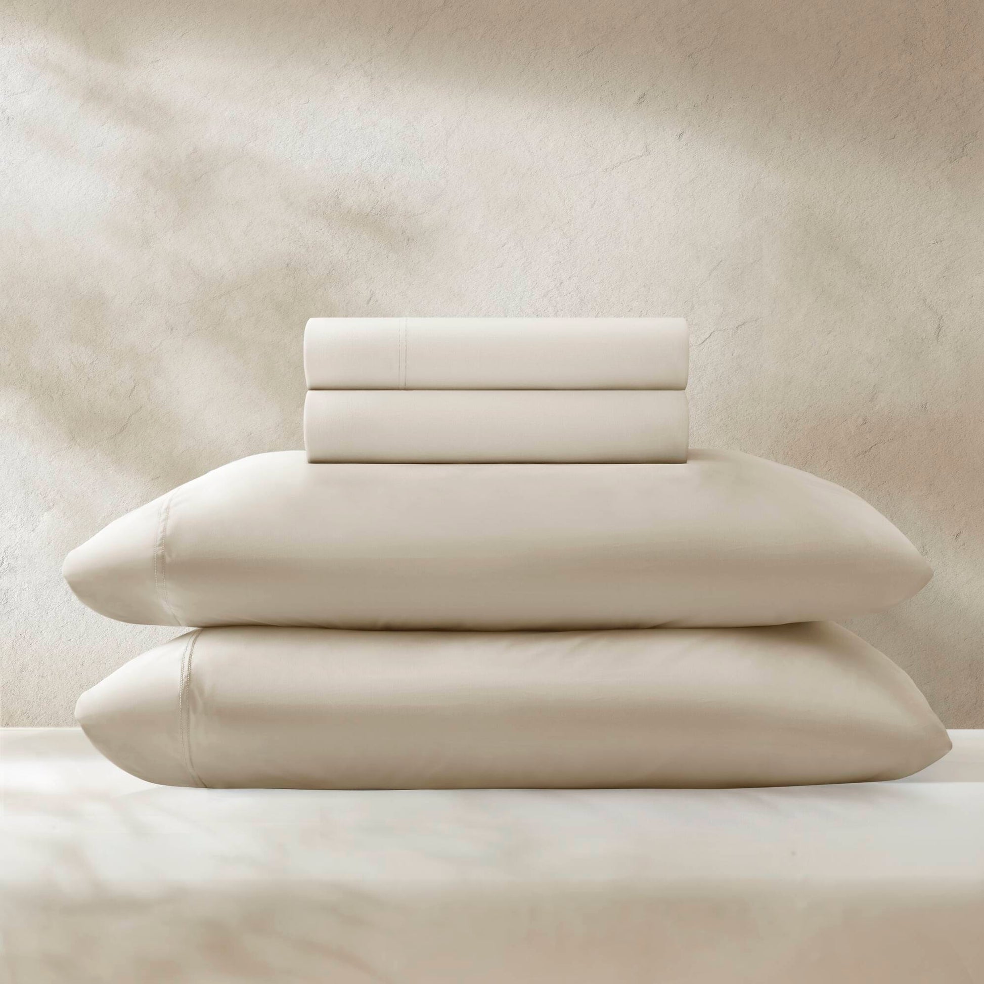 King Stretch Jersey Sheet Set - Ivory