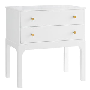 Alonso - 2 Drawer Nightstand - White