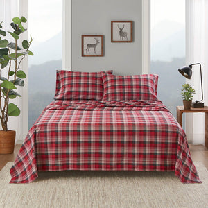 Queen Sheet Set - Red Plaid