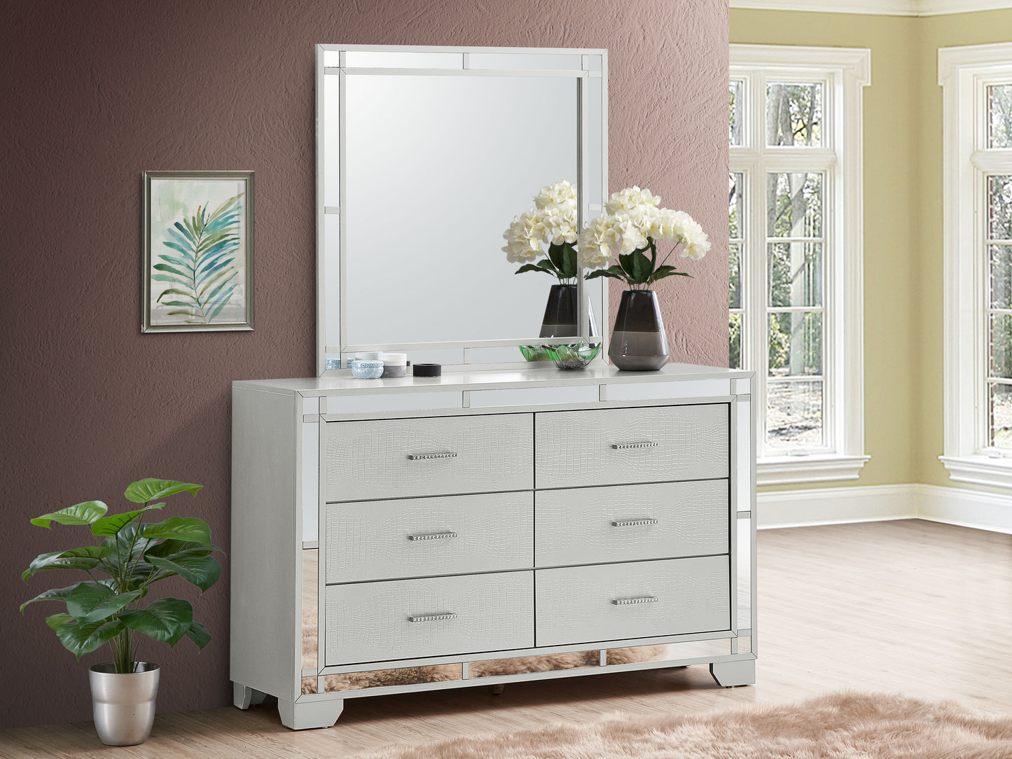 Madison - G6600-D Dresser - Silver Champagne