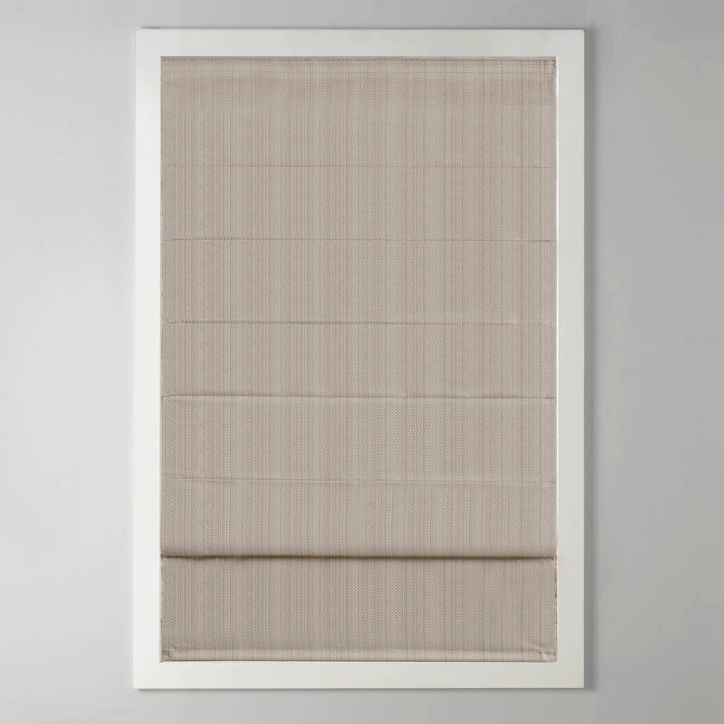 Galen - 33" Basketweave Room Darkening Cordless Roman Shade - Taupe