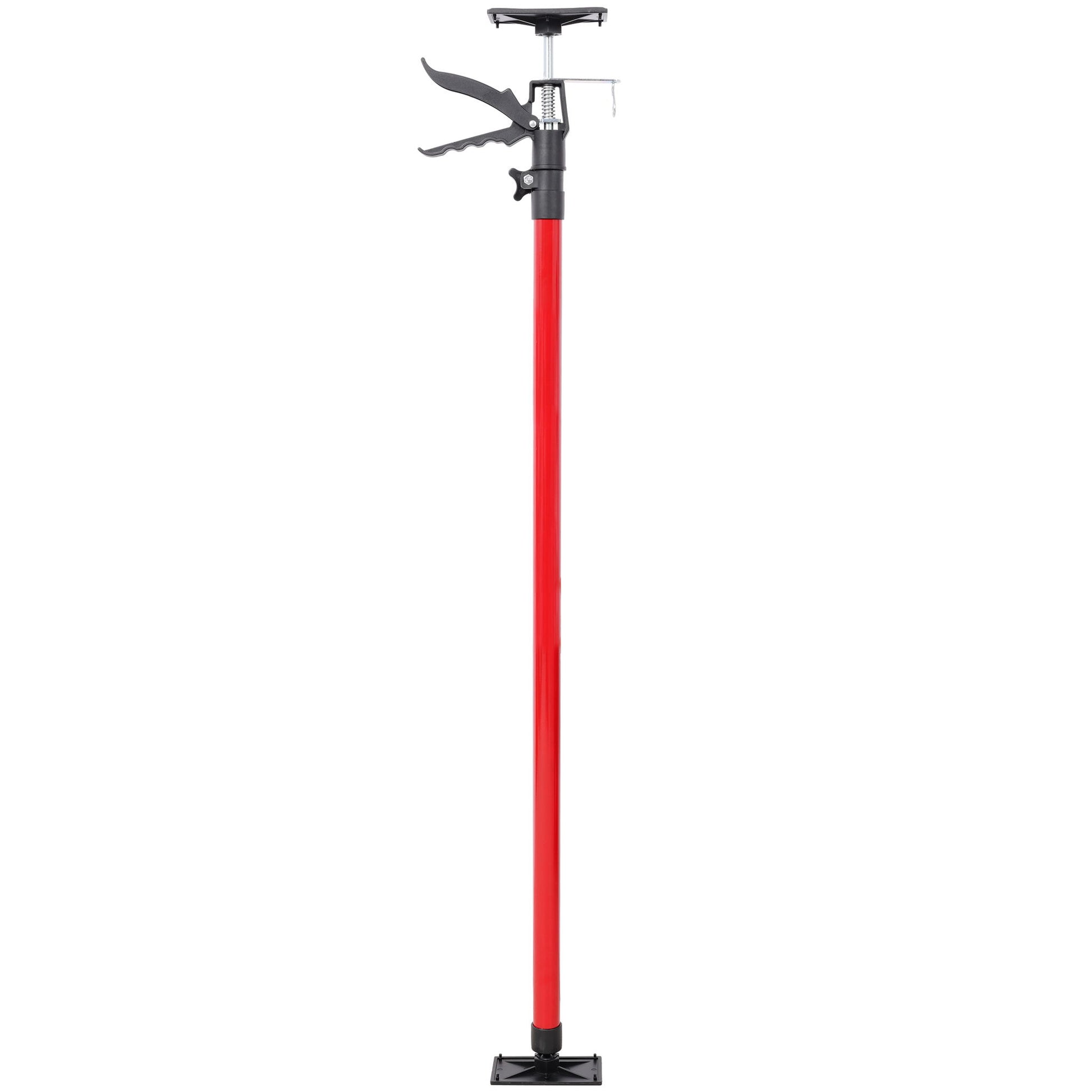 Adjustable Steel Support Pole System For Jacks And Drywalls With Carry Bag - Black / Red