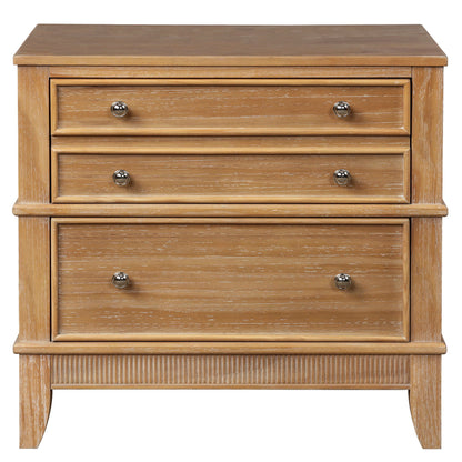 Gewnee - Hazel 3 Drawer Nightstand - Natural