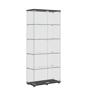 Display Cabinet With Shelf Double Doors And Lock