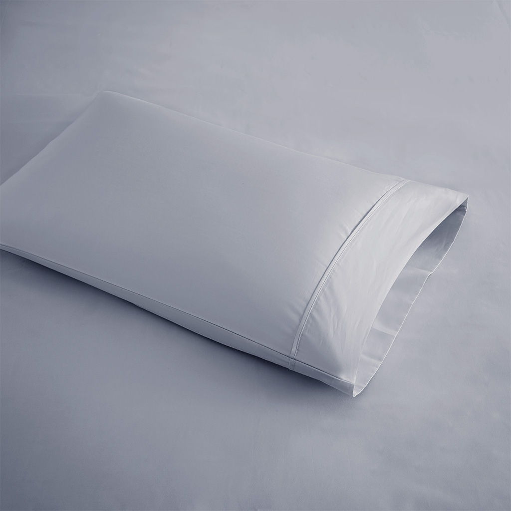 600 Thread Count - Cooling Cotton Blend 4 Piece Queen Sheet Set - Blue