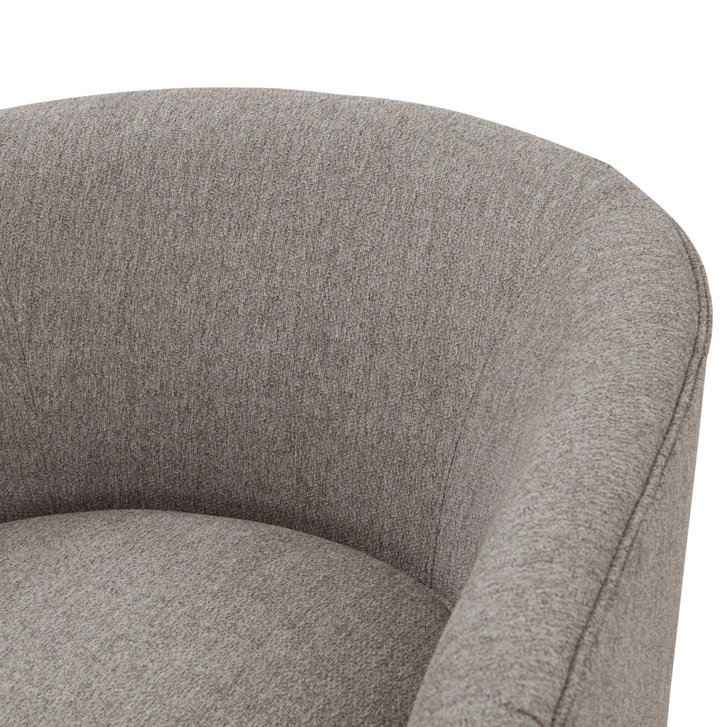 Miramar - Swivel Barrel Chair With Wooden Base