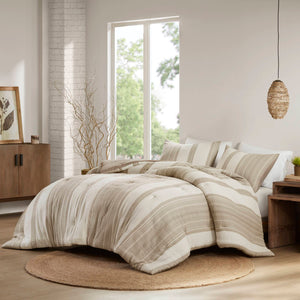 Mesa - 3 Piece King/California King Comforter Set - Tan
