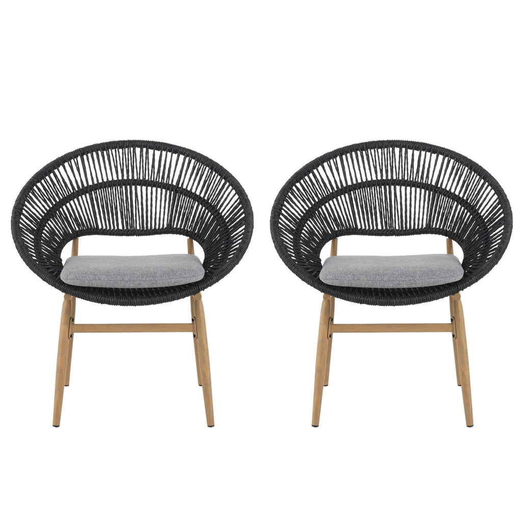 Cyril - Outdoor Papasan Style Dining Chair (Set of 2)