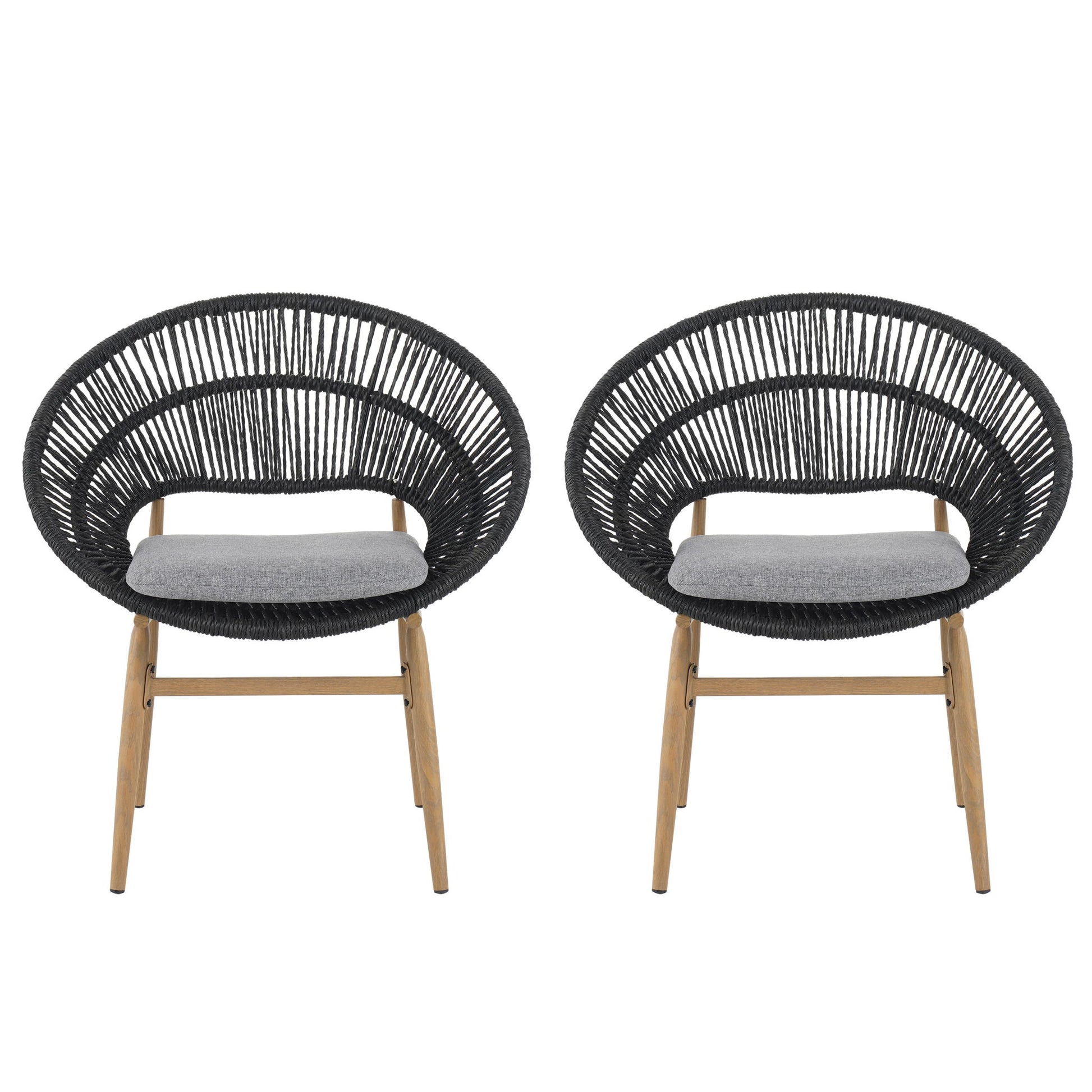 Cyril - Outdoor Papasan Style Dining Chair (Set of 2)