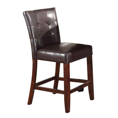 Britney - Counter Height Chair (Set of 2) - Dark Brown - 20"