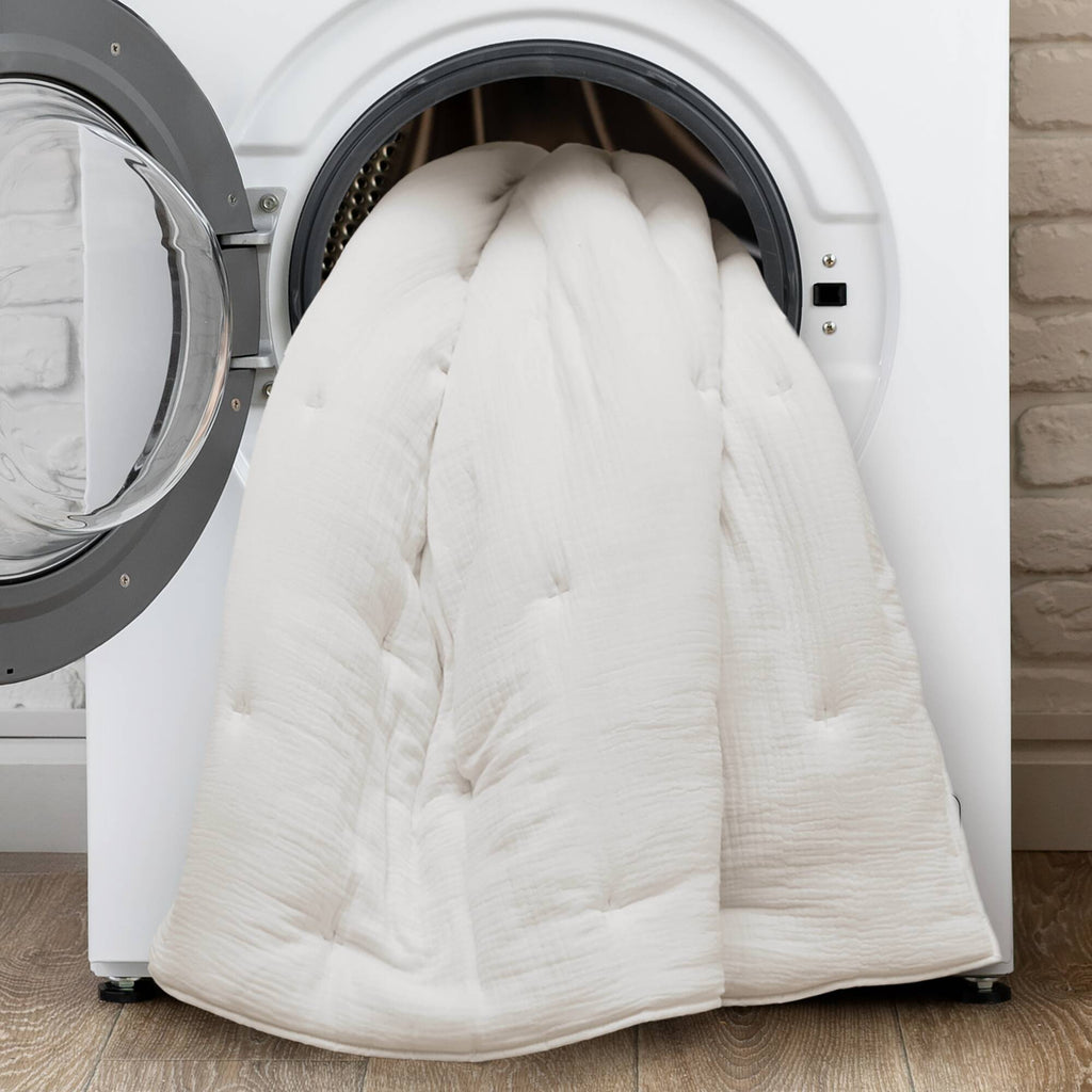 Breeze - Gauze Embroidered Euro Sham - White