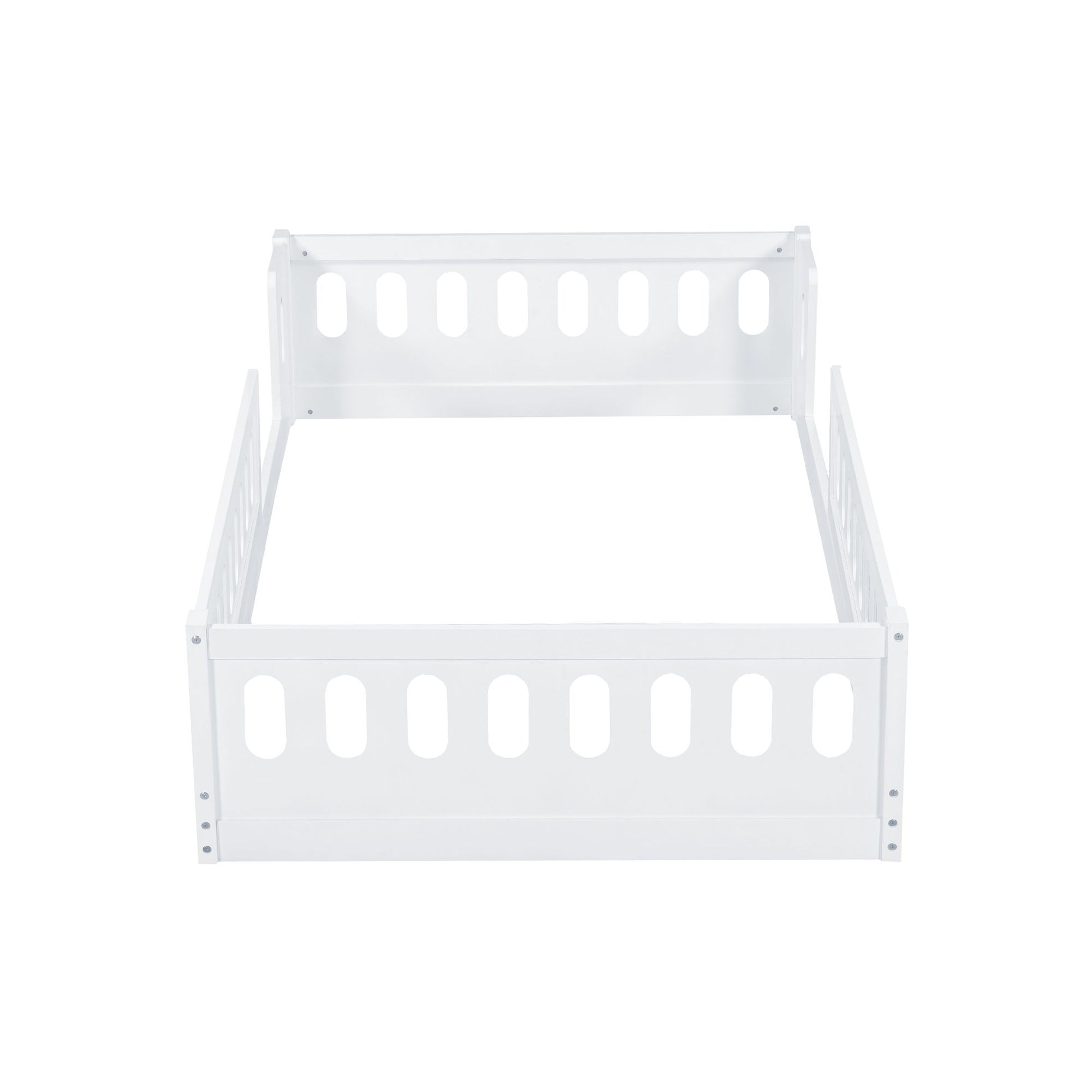 Platform Bed With Guardrail