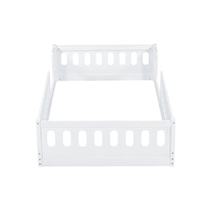 Platform Bed With Guardrail