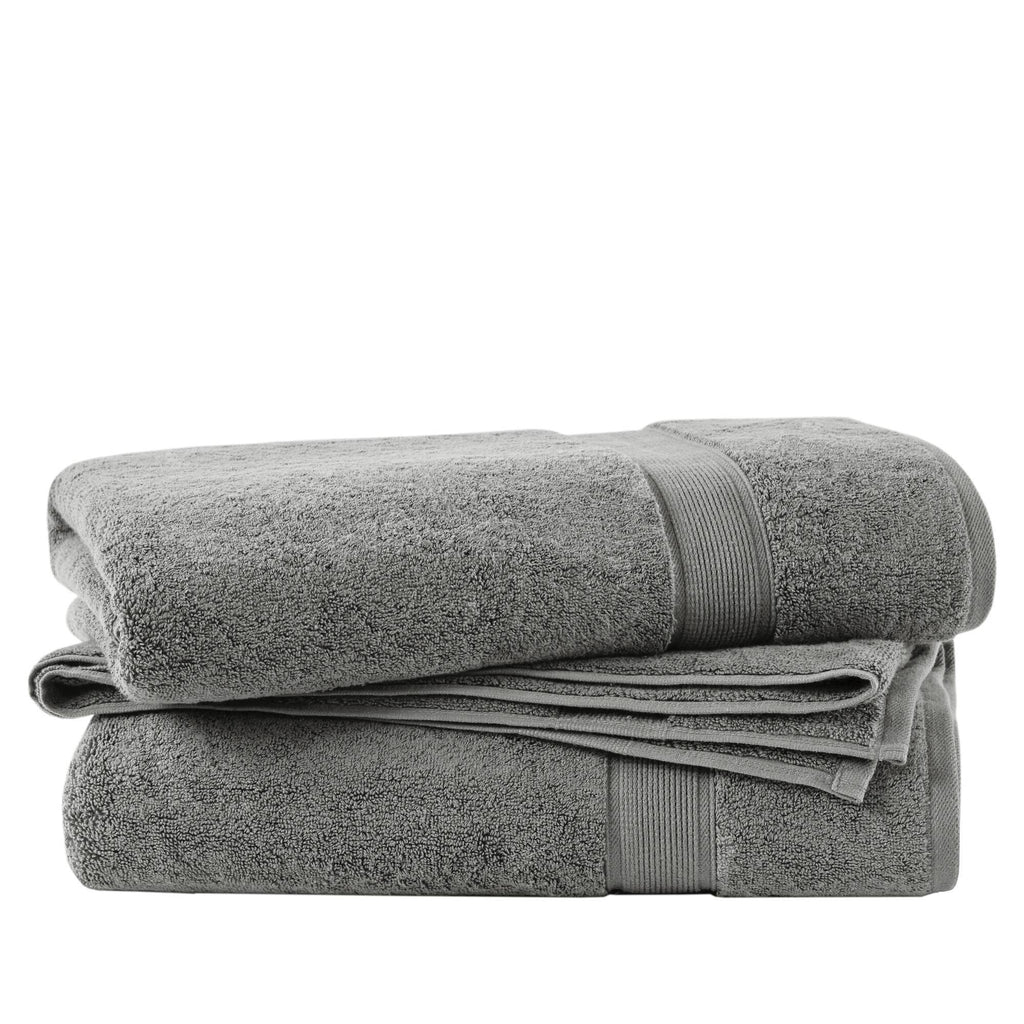 800GSM - 2 Piece Set Bath Sheet Antimicrobial - Gray