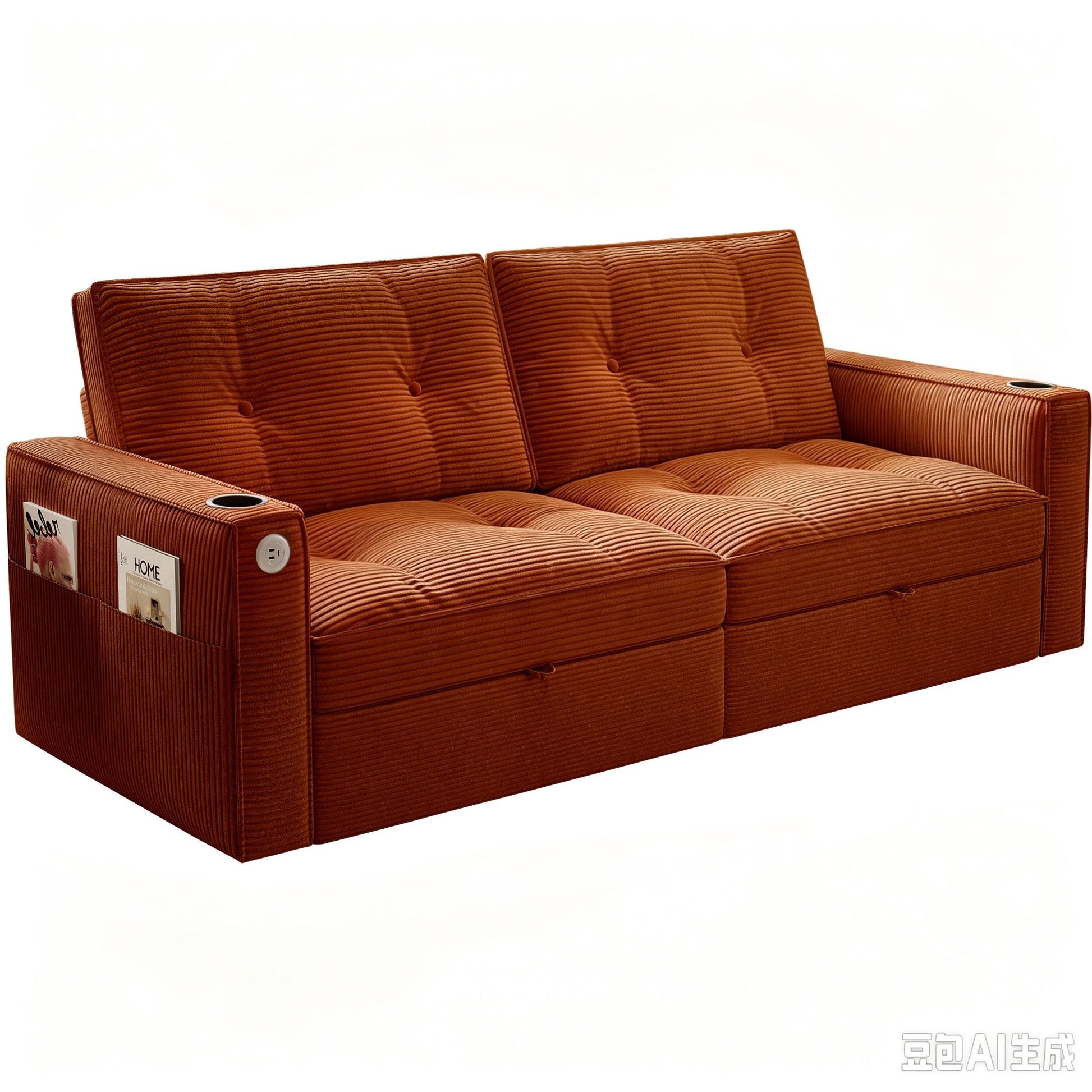 2 In 1 Convertible Sofa Bed For Living Rooms