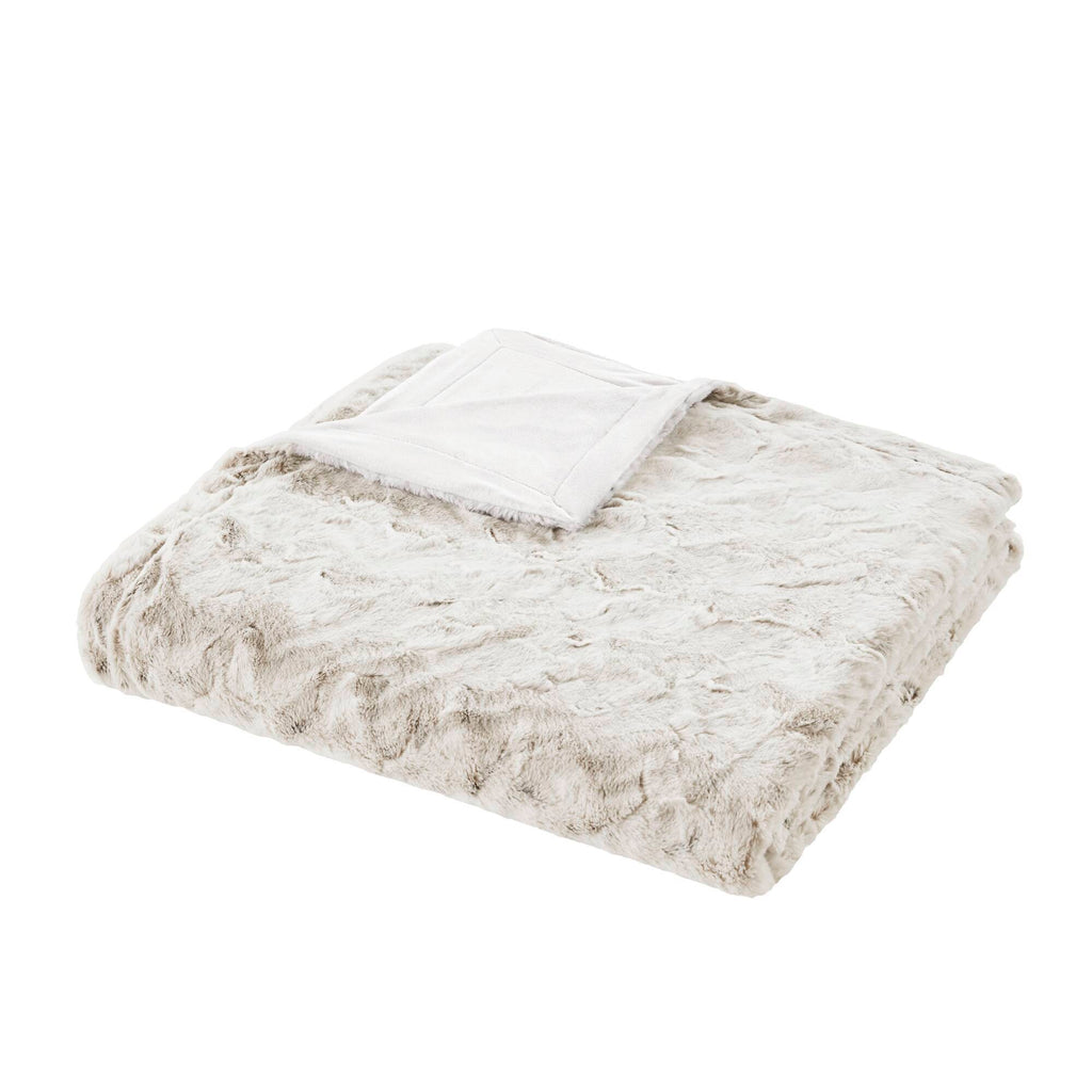 Zuri - 90" x 90" Blanket - Snow Leopard
