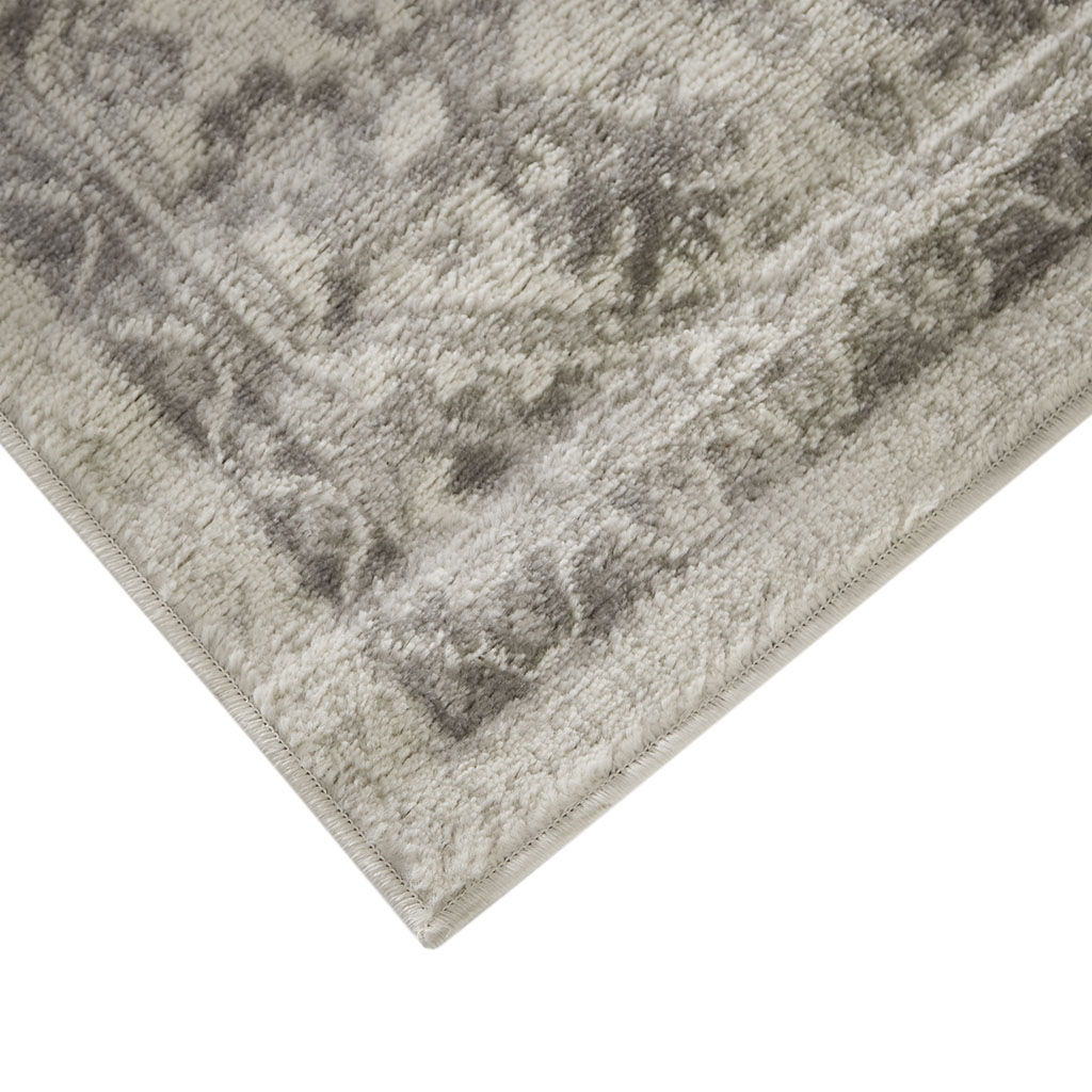 Dakota - 8' X 10' Tiled Border Area Rug - Beige / Cream